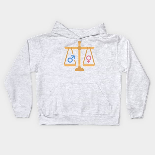 Gender Equality is a Fundamental Right Kids Hoodie by Alihassan-Art